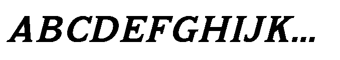 Kineks Semi Bold Slab Italic Font UPPERCASE