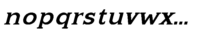 Kineks Semi Bold Slab Italic Font LOWERCASE