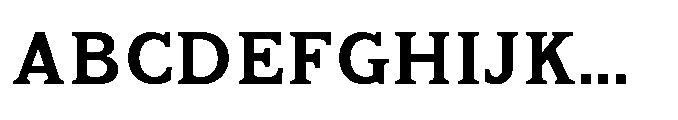 Kineks Semi Bold Slab Font UPPERCASE