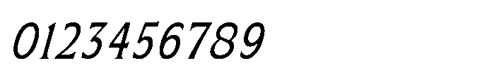 Kineks Serif Condensed Italic Font OTHER CHARS