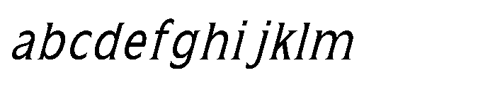 Kineks Serif Condensed Italic FONT