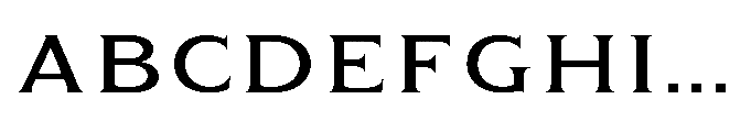 Kineks Serif Expanded Font UPPERCASE