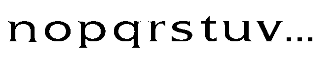 Kineks Serif Expanded Font LOWERCASE