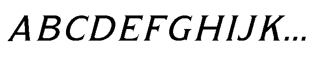 Kineks Serif Italic Font UPPERCASE