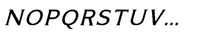 Kineks Serif Italic Font UPPERCASE