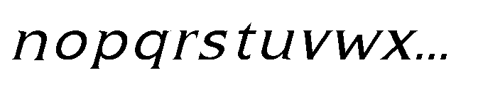 Kineks Serif Italic Font LOWERCASE