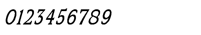 Kineks Slab Condensed Italic Font OTHER CHARS