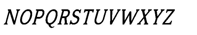 Kineks Slab Condensed Italic Font UPPERCASE