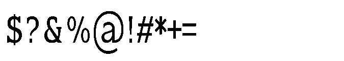 Kineks Slab Condensed Font OTHER CHARS