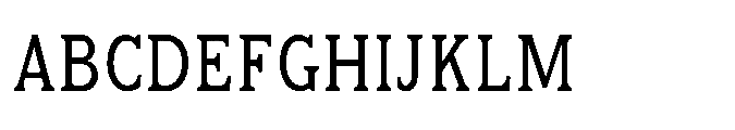 Kineks Slab Condensed Font UPPERCASE
