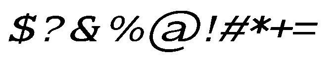 Kineks Slab Expanded Italic Font OTHER CHARS