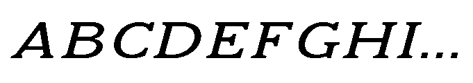 Kineks Slab Expanded Italic Font UPPERCASE