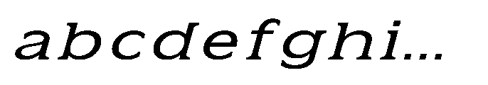Kineks Slab Expanded Italic FONT