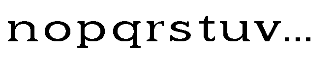Kineks Slab Expanded Font LOWERCASE