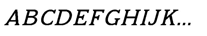 Kineks Slab Italic Font UPPERCASE