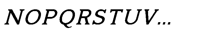Kineks Slab Italic Font UPPERCASE