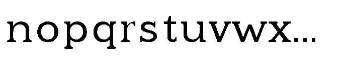 Kineks Slab Font LOWERCASE