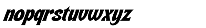 Kinero Retro Italic Font LOWERCASE