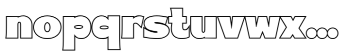 Kines Outline Font LOWERCASE