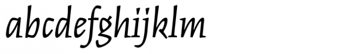Kinesis 3 Italic Font LOWERCASE