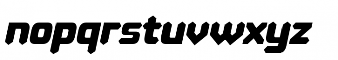 Kinesthesia Bold Italic Font LOWERCASE