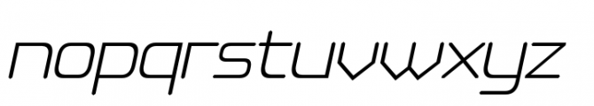 Kinesthesia Extra Light Italic Font LOWERCASE