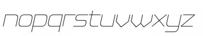 Kinesthesia Ultra Light Italic Font LOWERCASE