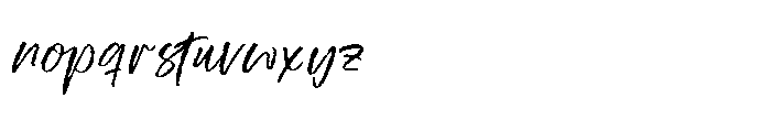 Kinetic Anthem Regular Font LOWERCASE