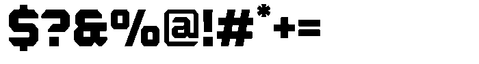 Kinetic Font OTHER CHARS