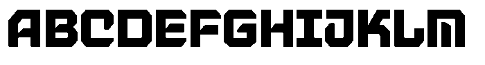 Kinetic Font UPPERCASE