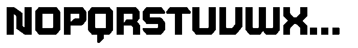 Kinetic Font UPPERCASE