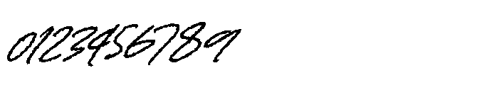 Kinetica Scribble Italic Font OTHER CHARS