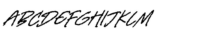 Kinetica Scribble Italic Font UPPERCASE