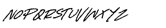 Kinetica Scribble Italic Font UPPERCASE