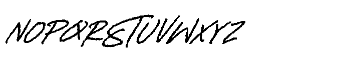Kinetica Scribble Italic Font LOWERCASE