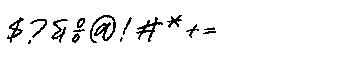 Kinetica Scribble Regular Font OTHER CHARS
