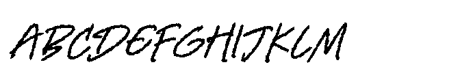 Kinetica Scribble Regular Font UPPERCASE