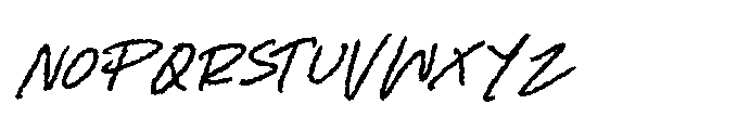 Kinetica Scribble Regular Font UPPERCASE