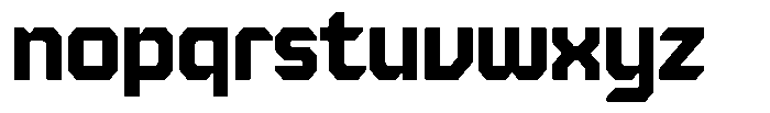 Kinetic Font LOWERCASE
