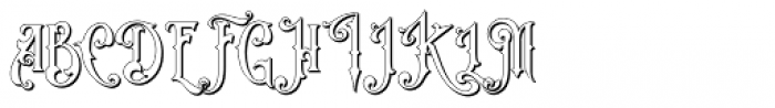 King Edward Shadow Font UPPERCASE