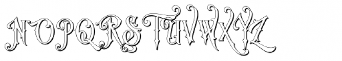 King Edward Shadow Font UPPERCASE