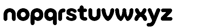 King Extra Bold Rounded Font LOWERCASE