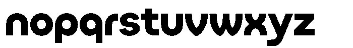 King Extra Bold Font LOWERCASE