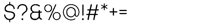King Extra Light Rounded Font OTHER CHARS