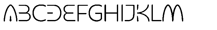 King Extra Light Rounded Font UPPERCASE