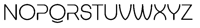 King Extra Light Rounded Font UPPERCASE