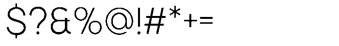 King Extra Light Font OTHER CHARS