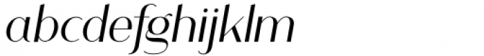 King Sans Light Italic Font LOWERCASE