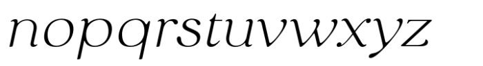 King and Queen Extra Light Italic Font LOWERCASE