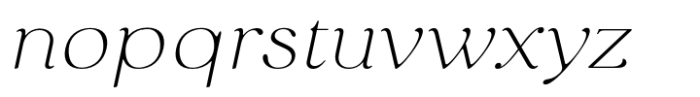 King and Queen Hairline Italic Font LOWERCASE